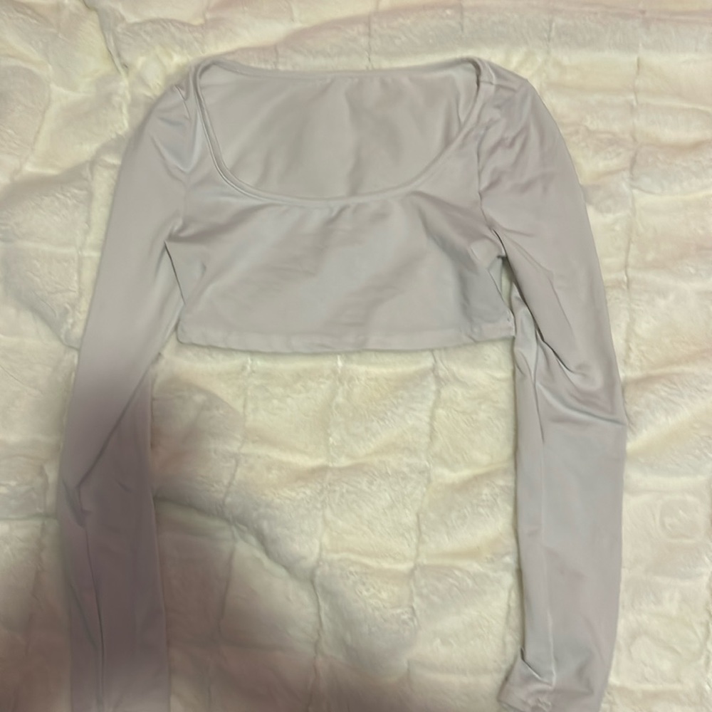 white crop top